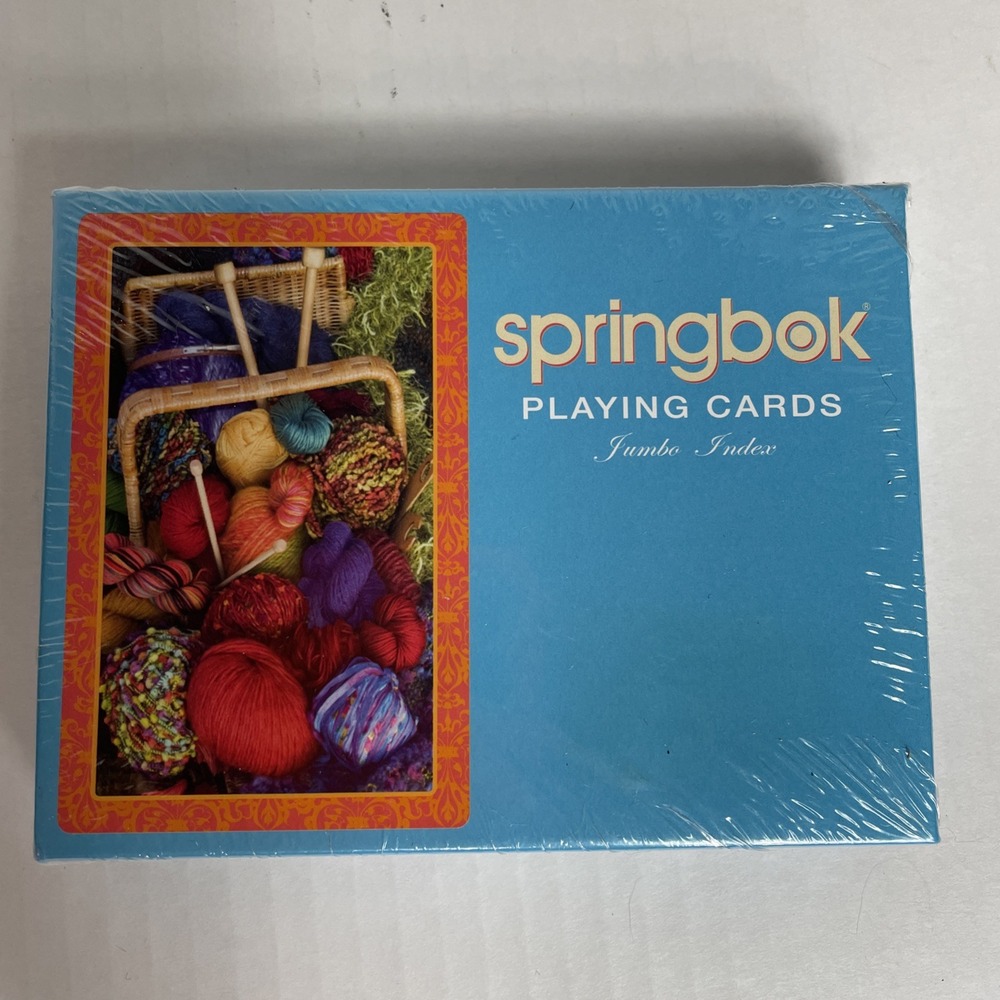 Springbok Knitter's Delight Playing Cards 2 Deck Pack Discontinued New